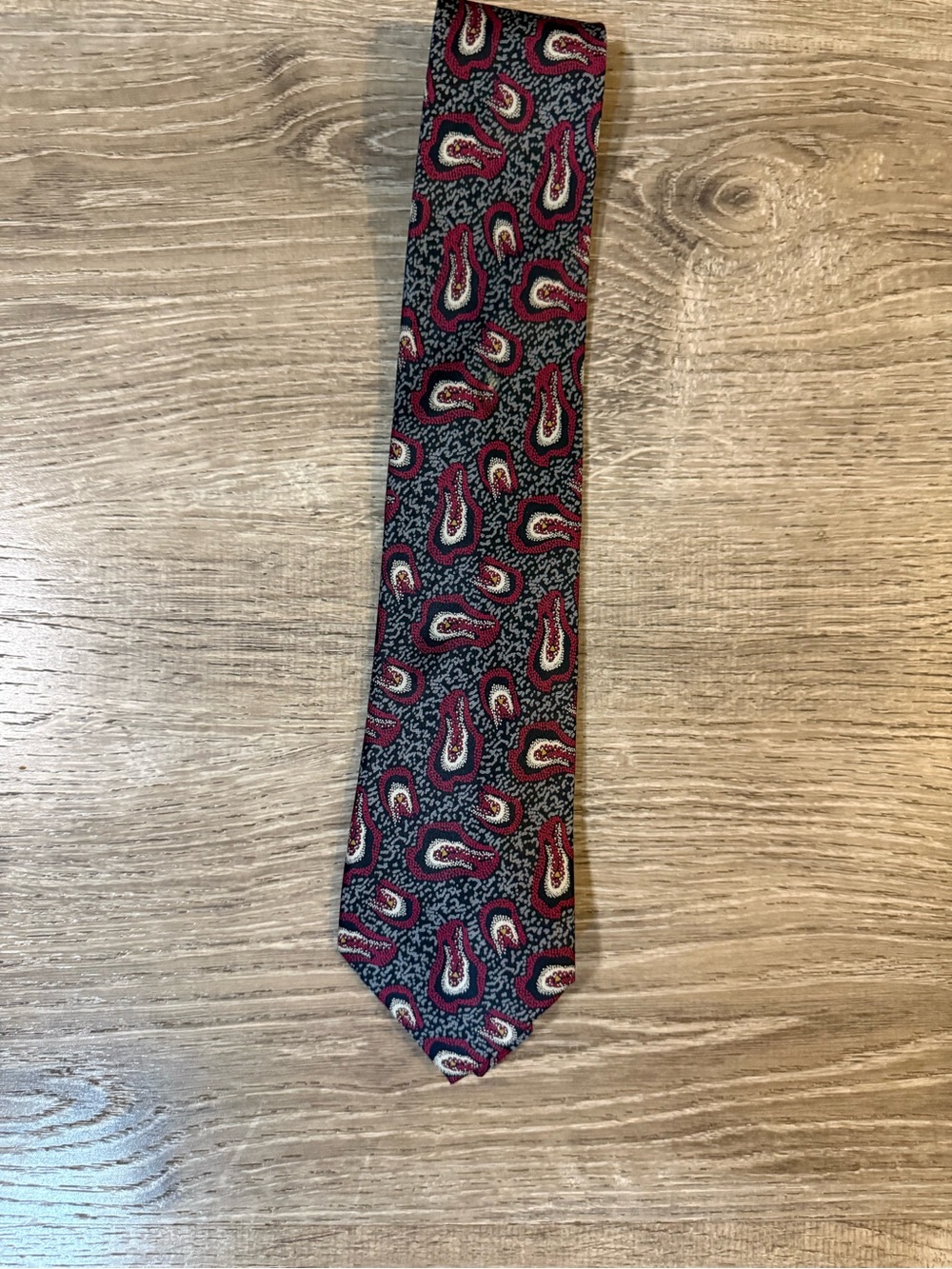 Vintage Giorgio Armani silk necktie abstract paisley